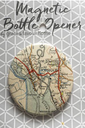 Topsham Map Magnetic Bottle Opener